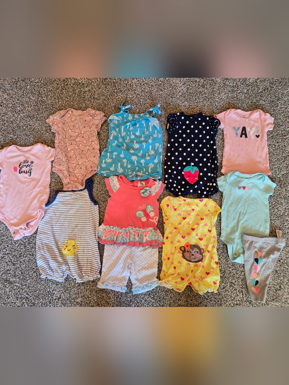 Girls 6 Month Summer Bundle, Very Colorful